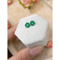 2.52 Ct.Tw.Total Carat Weight Emerald Pair from Zambia Life Style