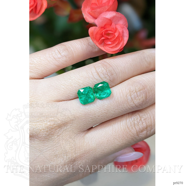 4.64 Ct.Tw. Emerald Pair from Brazil