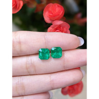 4.64&nbsp;Ct.Tw.Total Carat Weight Emerald Pair from Brazil Life Style