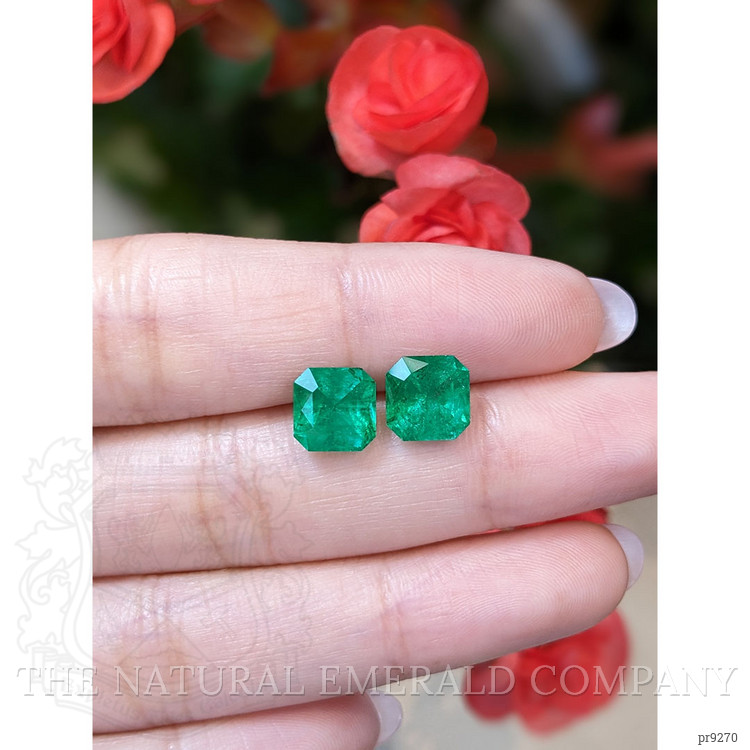 4.64 Ct.Tw. Emerald Pair from Brazil