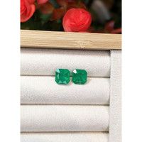 4.64 Ct.Tw.Total Carat Weight Emerald Pair from Brazil Life Style