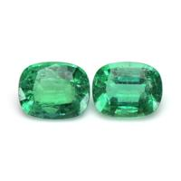 3.18 Ct.Tw.Total Carat Weight Emerald Pair from Zambia Video