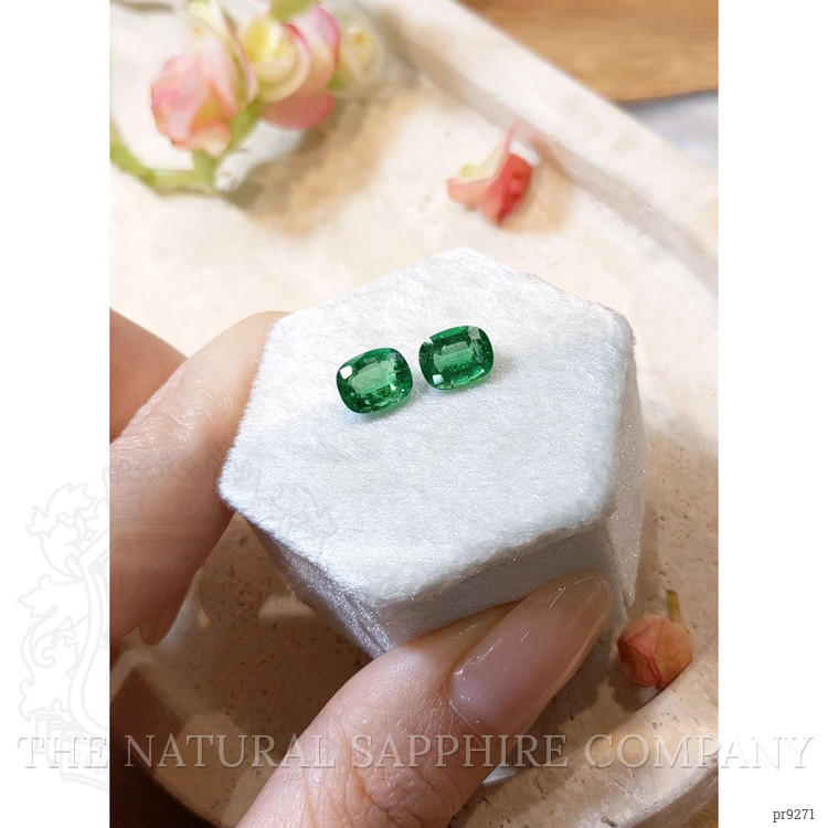 3.18 Ct.Tw. Emerald Pair from Zambia