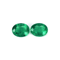 4.44 Ct.Tw.Total Carat Weight Emerald Pair from Zambia Video