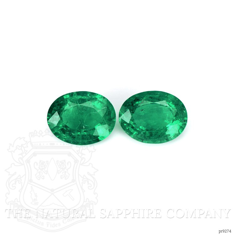 4.44 Ct.Tw. Emerald Pair from Zambia