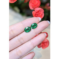 4.44 Ct.Tw.Total Carat Weight Emerald Pair from Zambia Life Style
