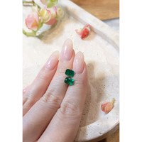1.87 Ct.Tw.Total Carat Weight Emerald Pair from Brazil Life Style