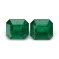 3.16 Ct.Tw.Total Carat Weight Emerald Pair from Zambia Video