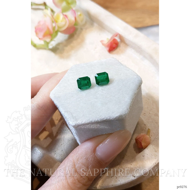 3.16 Ct.Tw. Emerald Pair from Zambia