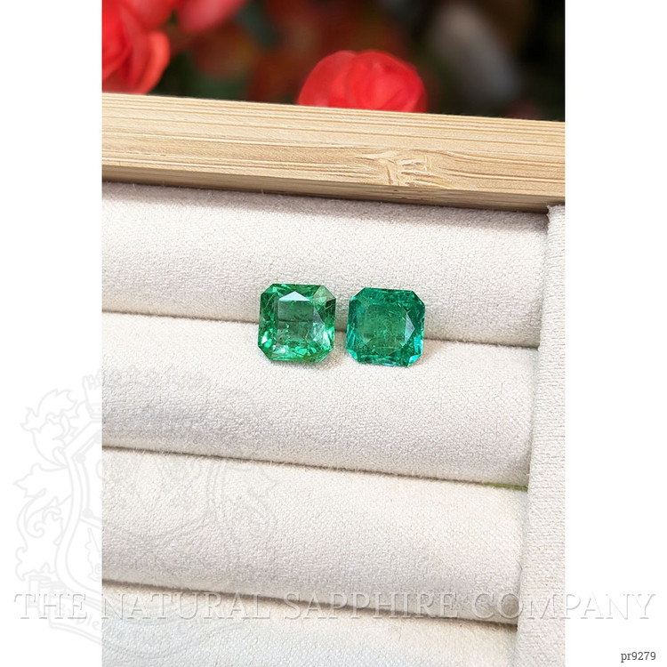4.58 Ct.Tw. Emerald Pair from Zambia