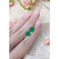 2.74&nbsp;Ct.Tw.Total Carat Weight Emerald Pair from Brazil Life Style