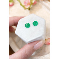 2.74 Ct.Tw.Total Carat Weight Emerald Pair from Brazil Life Style