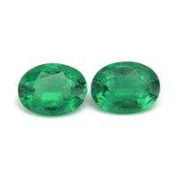 5.50 Ct.Tw.Total Carat Weight Emerald Pair from Zambia Video