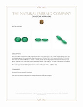 4.44 Ct.Tw.Total Carat Weight Emerald Pair from Zambia Appraisal