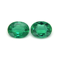 4.44 Ct.Tw.Total Carat Weight Emerald Pair from Zambia Video