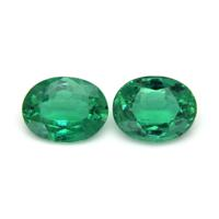 4.44 Ct.Tw.Total Carat Weight Emerald Pair from Zambia Video