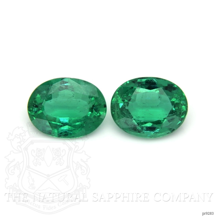 4.44 Ct.Tw. Emerald Pair from Zambia