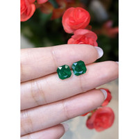 3.36 Ct.Tw.Total Carat Weight Emerald Pair from Brazil Life Style