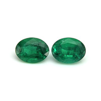 3.67 Ct.Tw.Total Carat Weight Emerald Pair from Zambia Video