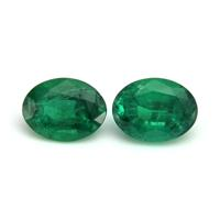 3.67 Ct.Tw.Total Carat Weight Emerald Pair from Zambia Video