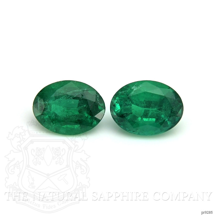 3.67 Ct.Tw. Emerald Pair from Zambia