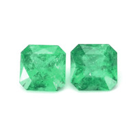 1.73 Ct.Tw.Total Carat Weight Emerald Pair from Ethiopia Video
