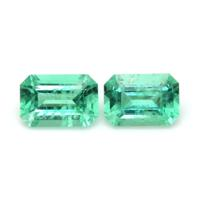1.01 Ct.Tw.Total Carat Weight Emerald Pair from Zambia Video