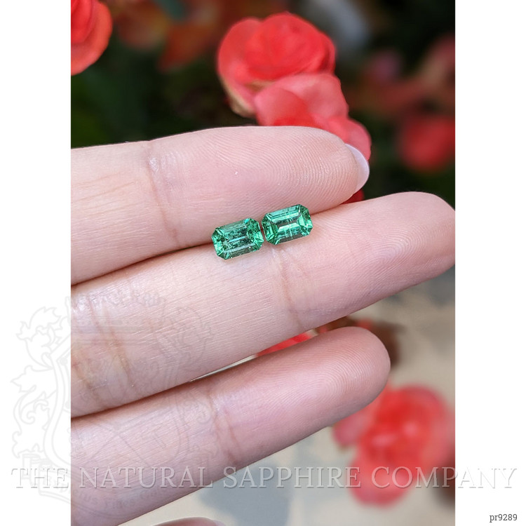 1.14 Ct.Tw. Emerald Pair from Zambia