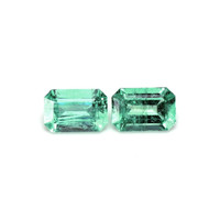 1.03 Ct.Tw.Total Carat Weight Emerald Pair from Zambia Video
