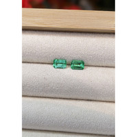 1.03 Ct.Tw.Total Carat Weight Emerald Pair from Zambia Life Style