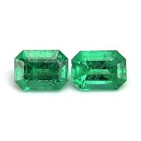 1.83 Ct.Tw.Total Carat Weight Emerald Pair from Zambia Video