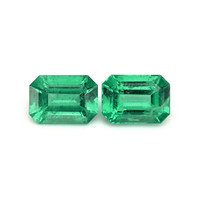 1.58 Ct.Tw.Total Carat Weight Emerald Pair from Zambia Video