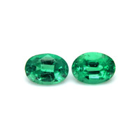1.65 Ct.Tw.Total Carat Weight Emerald Pair from Zambia Video