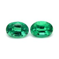 1.65 Ct.Tw.Total Carat Weight Emerald Pair from Zambia Video
