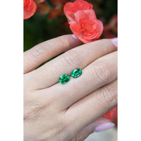 1.65 Ct.Tw.Total Carat Weight Emerald Pair from Zambia Life Style
