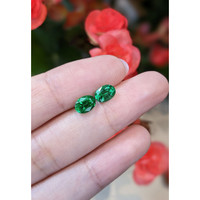 1.65 Ct.Tw.Total Carat Weight Emerald Pair from Zambia Life Style