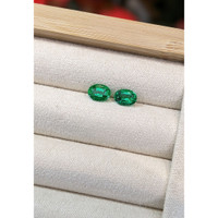 1.65 Ct.Tw.Total Carat Weight Emerald Pair from Zambia Life Style