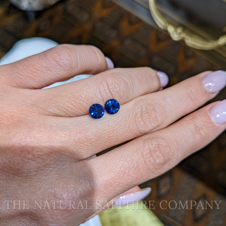 1.98 Ct.Tw. Blue Sapphire Pair from Ceylon (Sri Lanka)