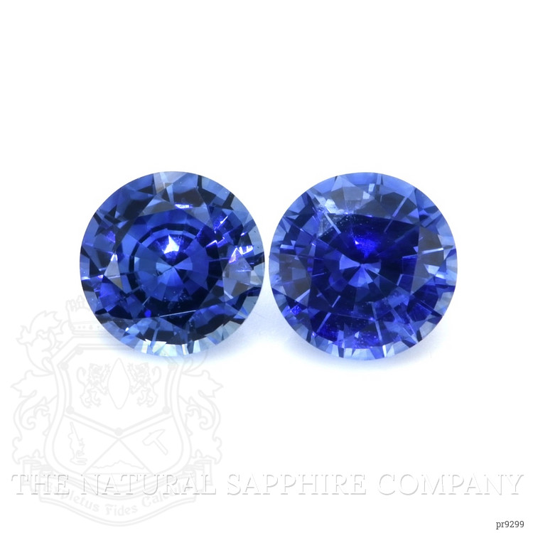 1.66 Ct.Tw. Blue Sapphire Pair from Ceylon (Sri Lanka)