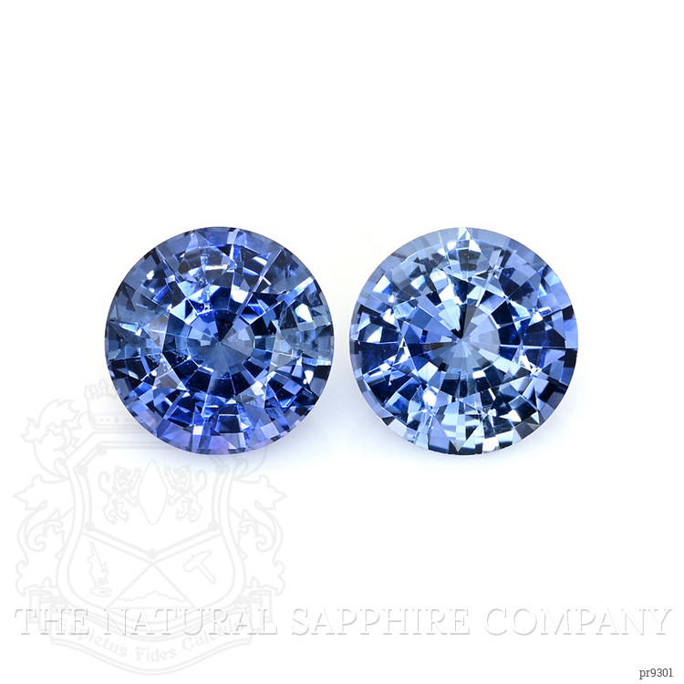 1.74 Ct.Tw. Blue Sapphire Pair from Ceylon (Sri Lanka)