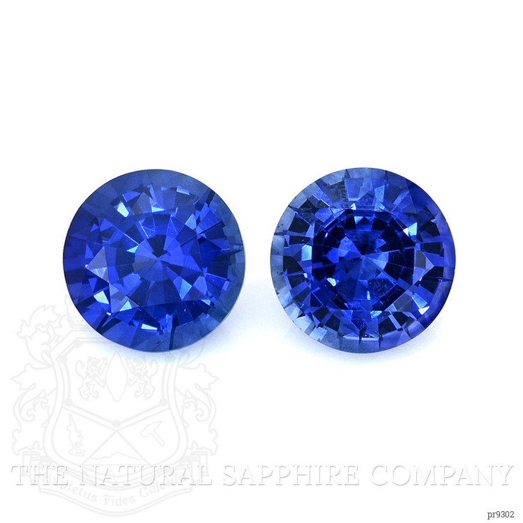 2.02 Ct.Tw. Blue Sapphire Pair from Ceylon (Sri Lanka)