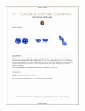 2.07&nbsp;Ct.Tw.Total Carat Weight Blue Sapphire Pair from Ceylon (Sri Lanka) Appraisal