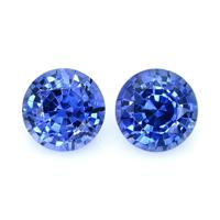 2.07&nbsp;Ct.Tw.Total Carat Weight Blue Sapphire Pair from Ceylon (Sri Lanka) Video