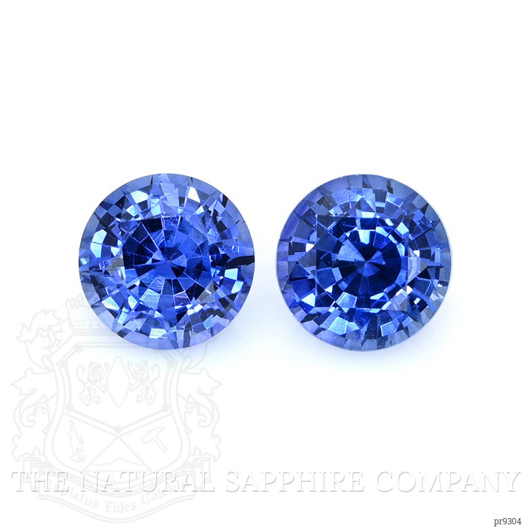 2.07 Ct.Tw. Blue Sapphire Pair from Ceylon (Sri Lanka)
