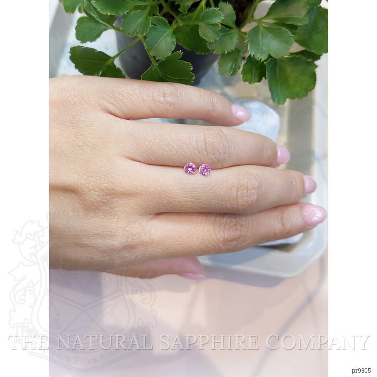 0.58 Ct.Tw. Pink Sapphire Pair from Ceylon (Sri Lanka)