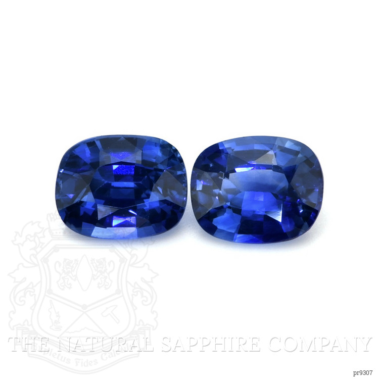 2.19 Ct.Tw. Blue Sapphire Pair from Ceylon (Sri Lanka)