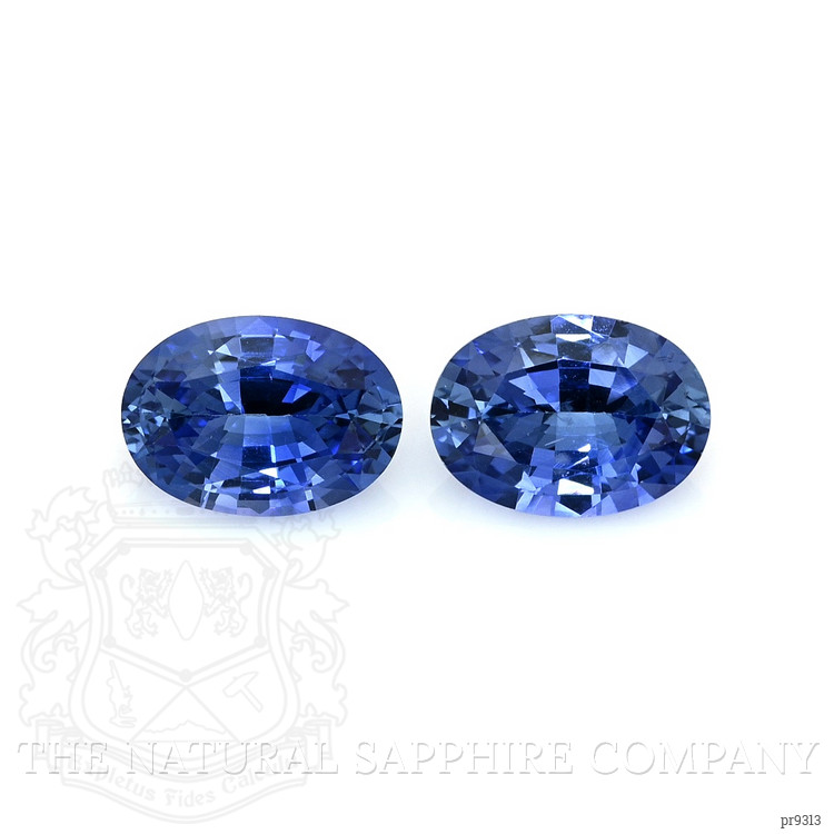 1.68 Ct.Tw. Blue Sapphire Pair from Ceylon (Sri Lanka)