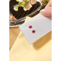 0.71 Ct.Tw.Total Carat Weight Ruby Pair from Mozambique Life Style