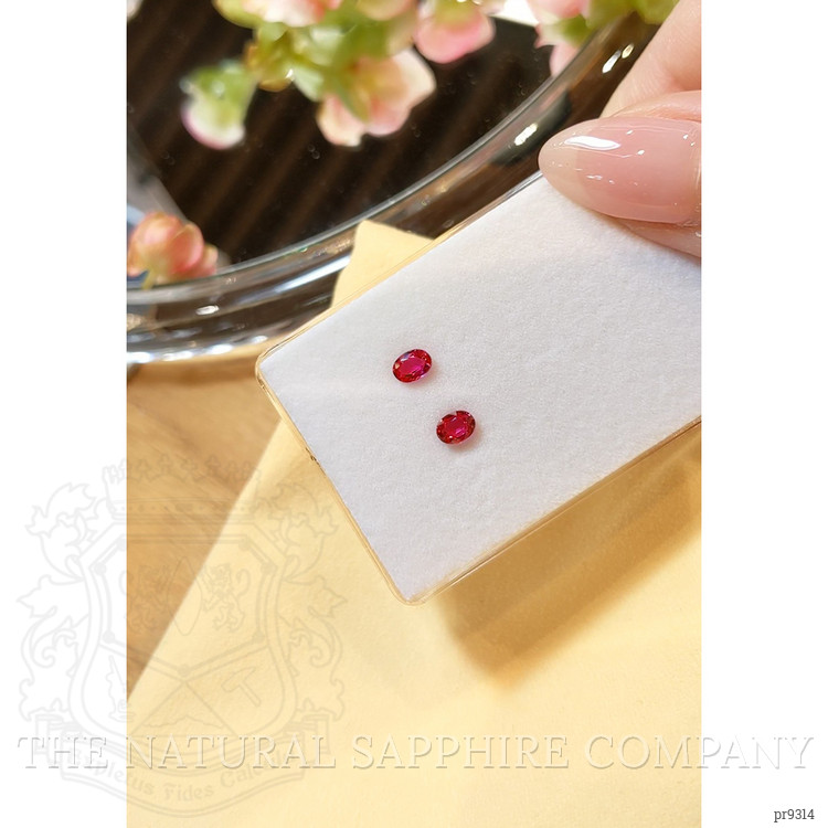 0.71 Ct.Tw. Ruby Pair from Mozambique