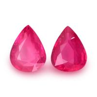 2.54 Ct.Tw.Total Carat Weight Ruby Pair from Mozambique Video